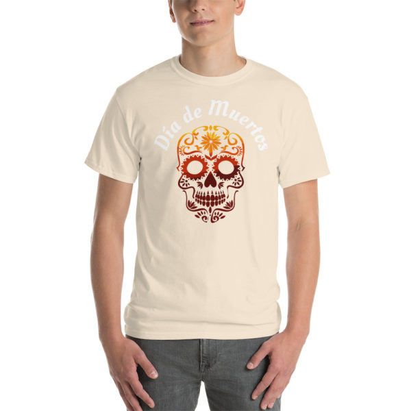 mens-classic-t-shirt-natural-front-6058cd47bab9d.jpg Kurzärmeliges T-Shirt Tag der Toten – Bild 12