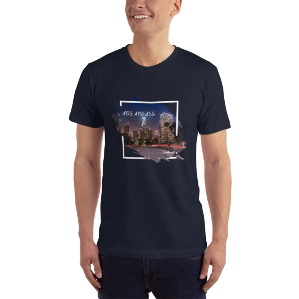 unisex-jersey-t-shirt-navy-front-6057604f3c8cf.jpg T-Shirt Los Angeles – Bild 2