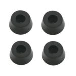 Gummifuss Gehäusefuss konisch 12x8mm 4 Stück schwarz (0173)