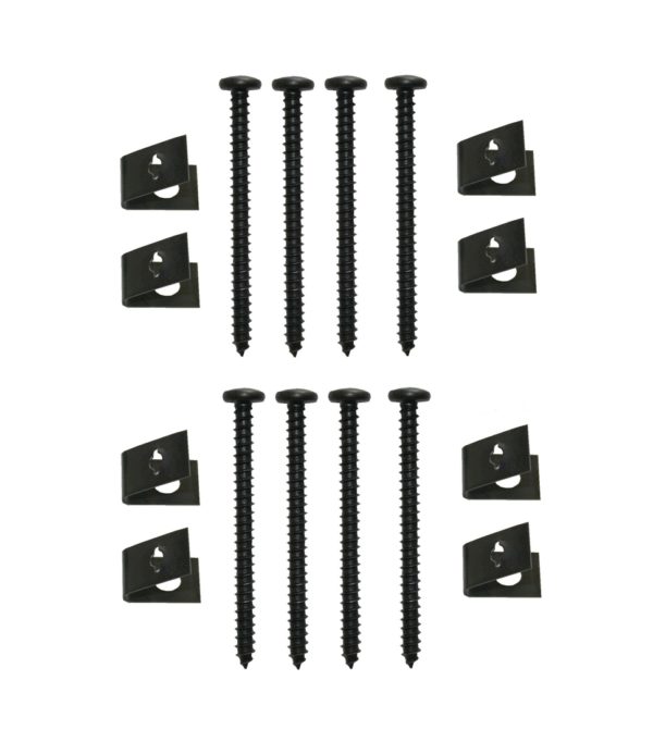 Blechschraube mit Klemm-Mutter 4x48 schwarz 8 Stück (0175)