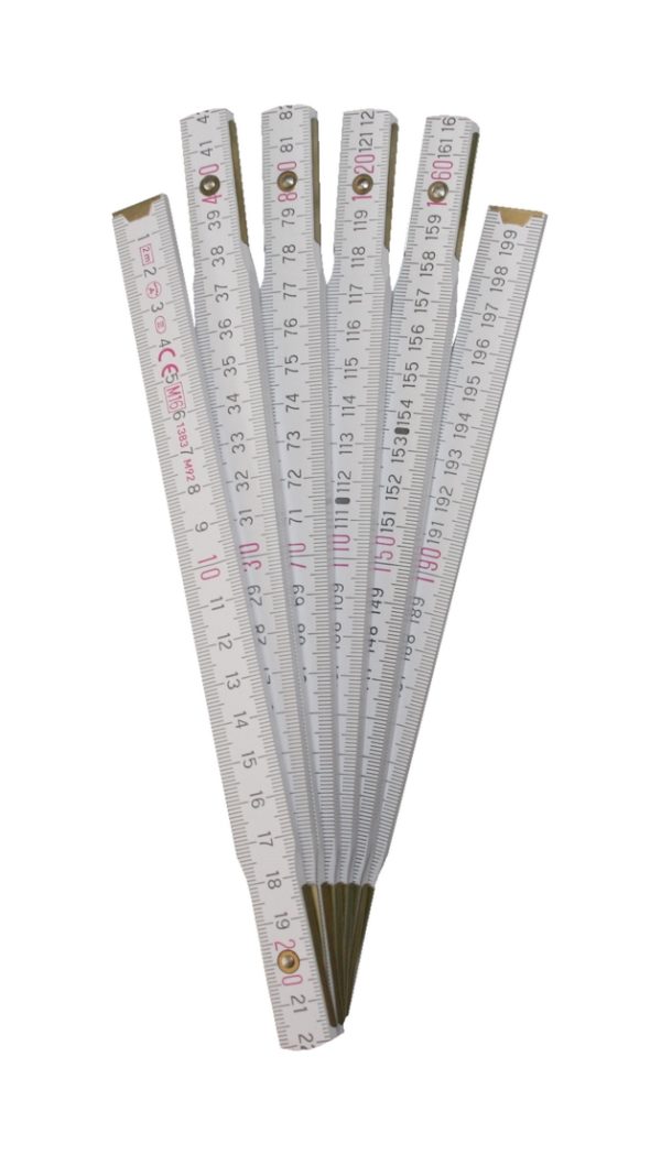 gliedermaszstab-2-meter-zollstock-buchenholz-meterstab-weisz-0234 Gliedermaßstab 2 Meter Zollstock Buchenholz Meterstab weiß (0234)