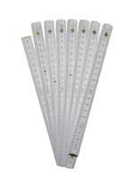 Gliedermaßstab 3 Meter Zollstock Buchenholz Meterstab weiß (0237)