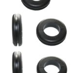 Durchgangstüllen Kabeldurchführung Kabeldurchlass 10mm schwarz 5 Stück (0301)