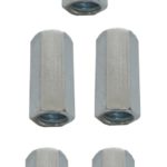 Verbindungsmuttern Distanzmuttern Sechskant verzinkt M6x30mm 5 Stück (0068)
