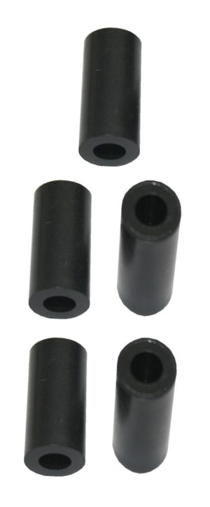 Distanzhülse Abstandshalter Abstandshülse M5x10x15mm schwarz 5 Stück (0108)