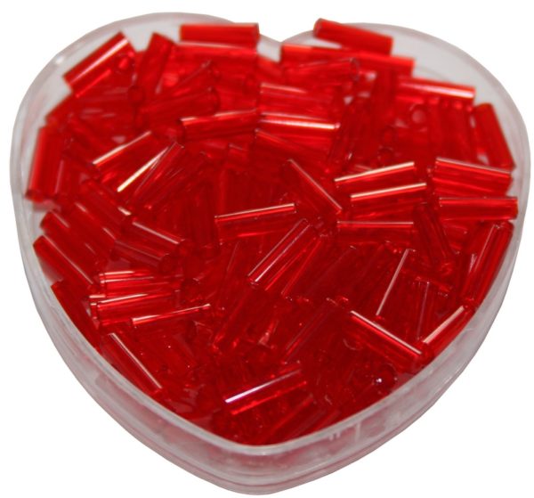 stiftperlen-glasperlen-stabchenperlen-aus-glas-7mm-rot-0105 Stiftperlen Glasperlen Stäbchenperlen aus Glas 7mm rot (0105)