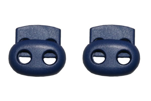 kordelstopper-kordelklemme-oval-2-loch-blau-2-stuck-0132 Kordelstopper Kordelklemme oval 2 Loch blau 2 Stück (0132)