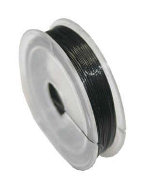 Nylondraht Nylonfaden elastisch schwarz 0,7mm 5m (0054)