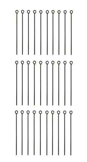 Kettelstift Schmuckstift mit Öse 45mm bronzefarben 30 Stück (0070)