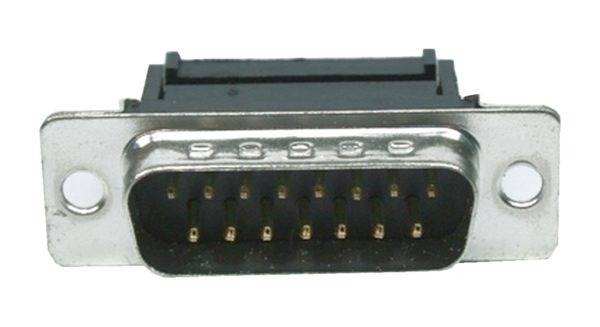 D-Sub Stecker 15 polig männlich für Flachkabel (0226)