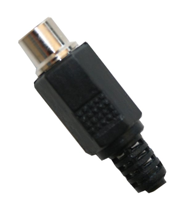 cinchstecker-weiblich-schwarz-lotanschluss-mit-knickschutz-0229 Cinchstecker weiblich schwarz Lötanschluss mit Knickschutz (0229)