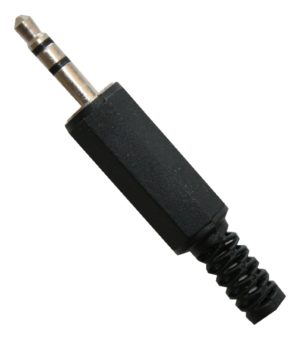 Klinkenstecker 3,5 mm männlich Stereo schwarz (0230)