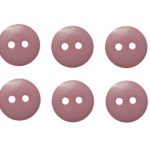 Knopf Knöpfe 10mm 2 loch rose 10 Stück (0086)