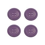 Knopf Knöpfe 20mm 4 loch flieder 4 Stück (0131)