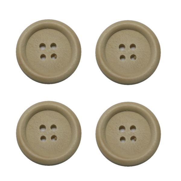 Knopf Holzknopf 25mm 4 loch Holz 4 Stück (0145)
