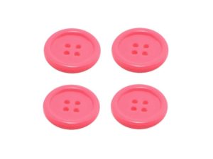 Knopf Knöpfe 20mm 4 loch pink 4 Stück (0148)
