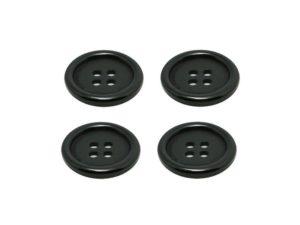 Knopf Knöpfe 20mm 4 loch schwarz 4 Stück (0151)