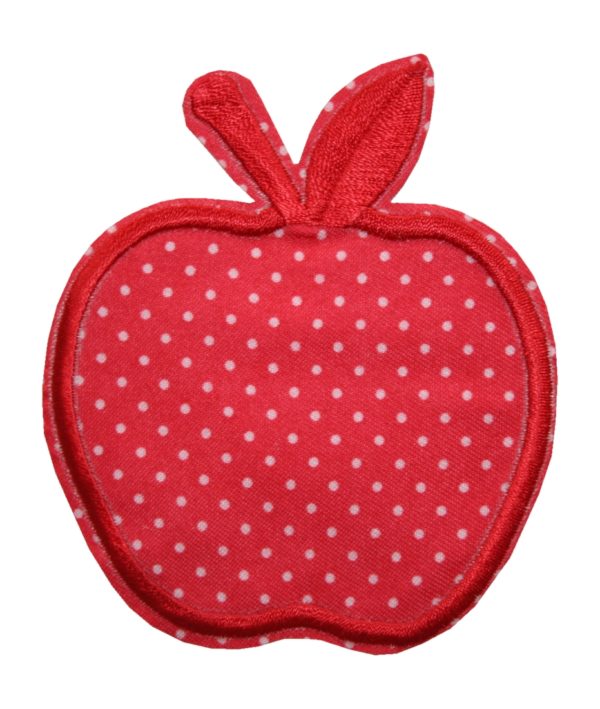 Aufnäher Bügelbild Aufbügler Apfel rot 75x90mm (1076)