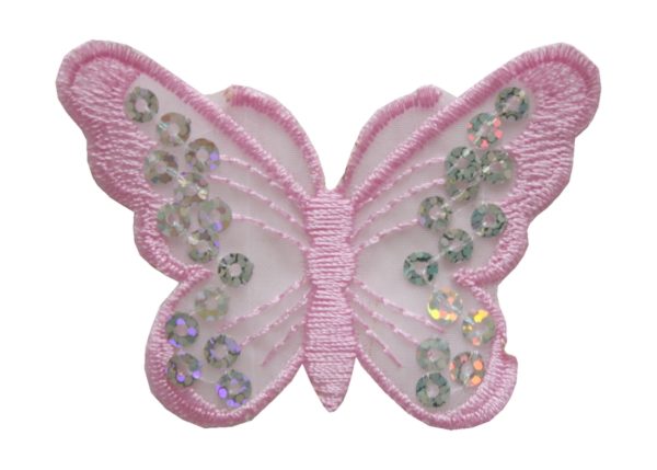 aufnaher-bugelbild-aufbugler-schmetterling-45x70mm-rose-1108 Aufnäher Bügelbild Aufbügler Schmetterling 45x70mm rose (1108)