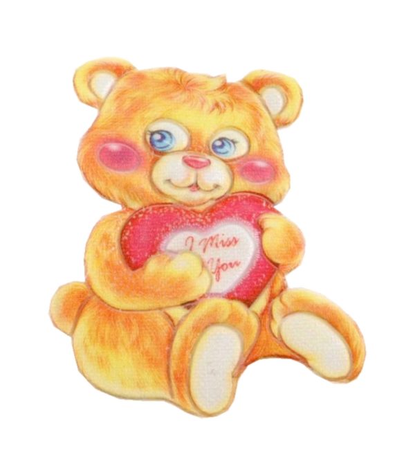 Aufnäher Bügelbild Aufbügler Bär 80x55mm (1122)