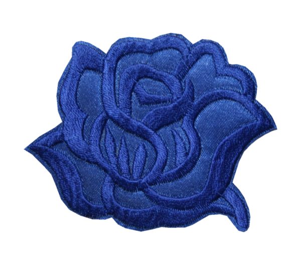 aufnaher-bugelbild-aufbugler-rose-blau-77x60mm-1134 Aufnäher Bügelbild Aufbügler Rose blau 77x60mm (1134)