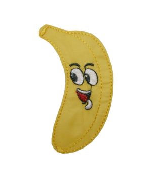 Aufnäher Bügelbild Aufbügler Banane 85x45 mm gelb (1141)