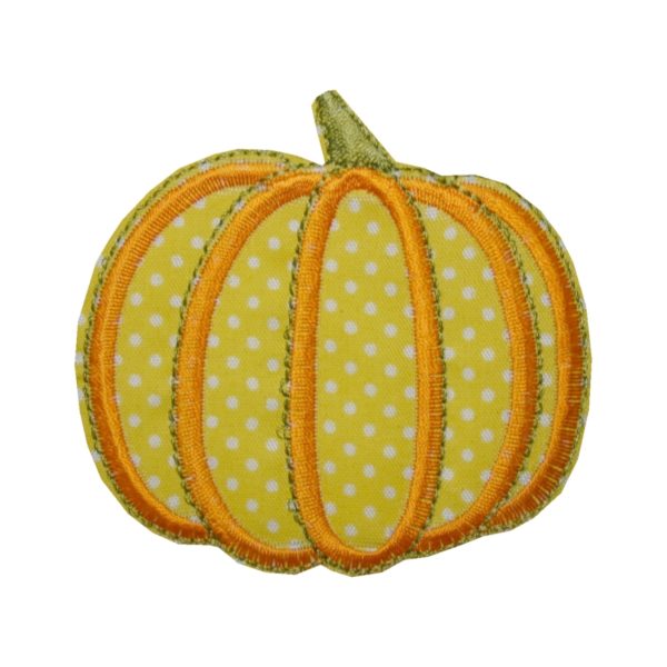 aufnaher-bugelbild-aufbugler-kurbis-80x80-mm-gelb-1142 Aufnäher Bügelbild Aufbügler Kürbis 80x80 mm gelb (1142)