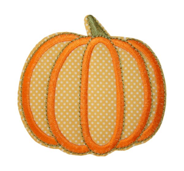 Aufnäher Bügelbild Aufbügler Kürbis 80x80 mm orange (1149)