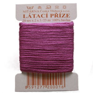 Stopfgarn Stopfwolle Baumwolle Tex 20-2-3 violett lila 25 m (4344)