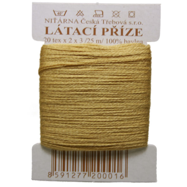 Stopfgarn Stopfwolle Baumwolle Tex 20-2-3 beige braun 25 m (8134)