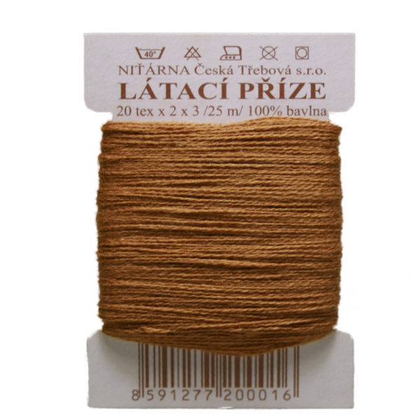 Stopfgarn Stopfwolle Baumwolle Tex 20-2-3 haselnussbraun 25 m (8264)