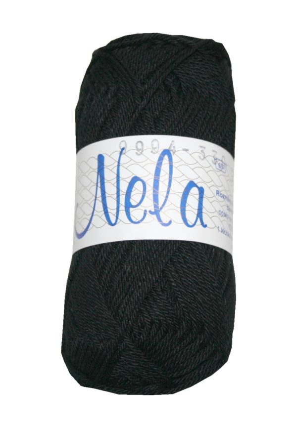 strickgarn-garn-nela-100-baumwolle-50-g-schwarz-9999 Strickgarn Garn Nela 100 % Baumwolle 50 g schwarz (9999)