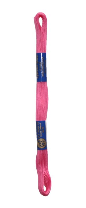Stickgarn Stickfaden Knüpfgarn 100% Baumwolle 15 m rosa (3332)