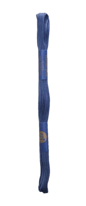 Stickgarn Stickfaden Knüpfgarn 100% Baumwolle 15 m blau (5362)