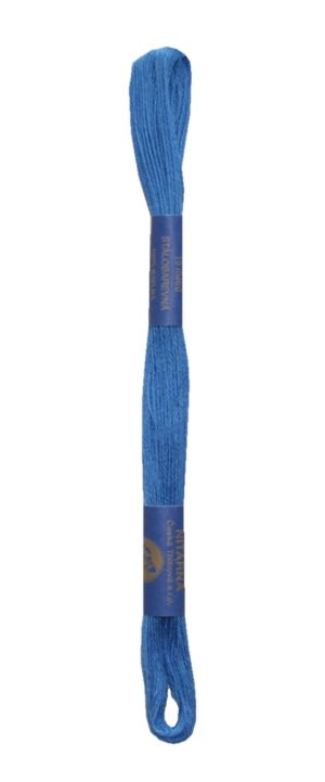 Stickgarn Stickfaden Knüpfgarn 100% Baumwolle 15 m blau (5562)
