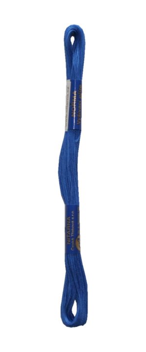 Stickgarn Stickfaden Knüpfgarn 100% Baumwolle 15 m blau (5572)