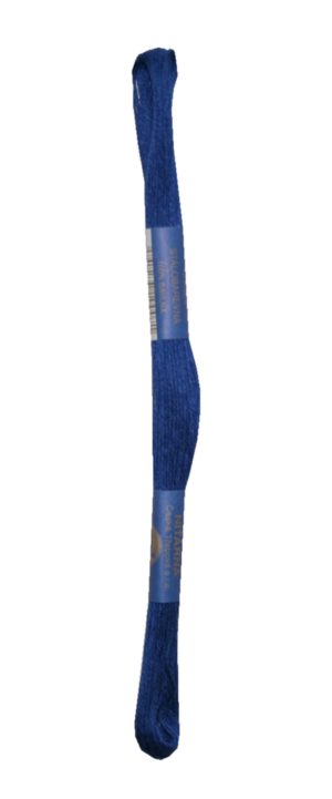 Stickgarn Stickfaden Knüpfgarn 100% Baumwolle 15 m blau (5592)
