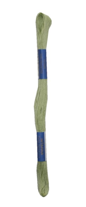 Stickgarn Stickfaden Knüpfgarn 100% Baumwolle 15 m grün (6222)