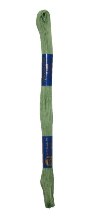 Stickgarn Stickfaden Knüpfgarn 100% Baumwolle 15 m grün (6242)