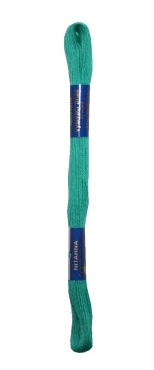 Stickgarn Stickfaden Knüpfgarn 100% Baumwolle 15 m mint (6552)
