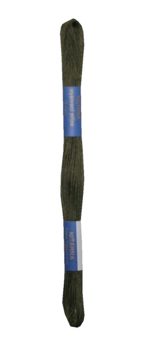 Stickgarn Stickfaden Knüpfgarn 100% Baumwolle 15 m oliv schwarz (6792)