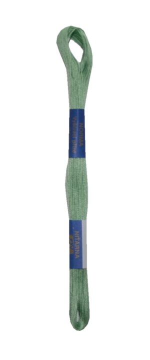 Stickgarn Stickfaden Knüpfgarn 100% Baumwolle 15 m grün (6812)