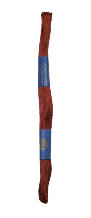 Stickgarn Stickfaden Knüpfgarn 100% Baumwolle 15 m braun (7272)