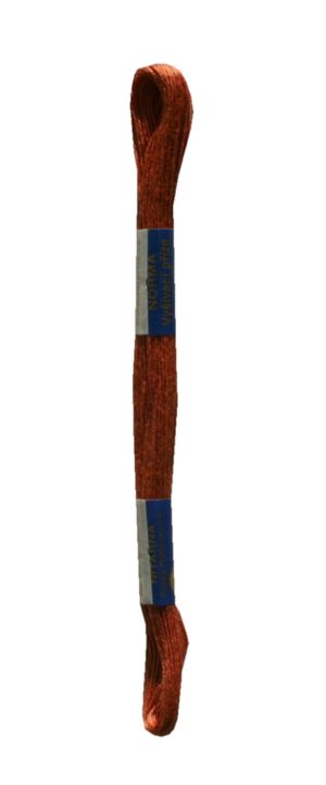 Stickgarn Stickfaden Knüpfgarn 100% Baumwolle 15 m braun (7282)