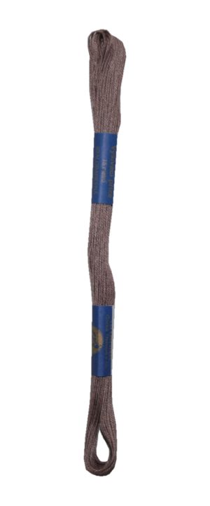 Stickgarn Stickfaden Knüpfgarn 100% Baumwolle 15 m braun (7632)