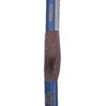Stickgarn Stickfaden Knüpfgarn 100% Baumwolle 15 m braun (7672)