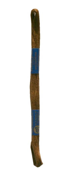 Stickgarn Stickfaden Knüpfgarn 100% Baumwolle 15 m braun (7772)