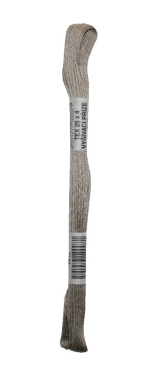 Stickgarn Stickfaden Knüpfgarn 100% Baumwolle 15 m grau (7932)