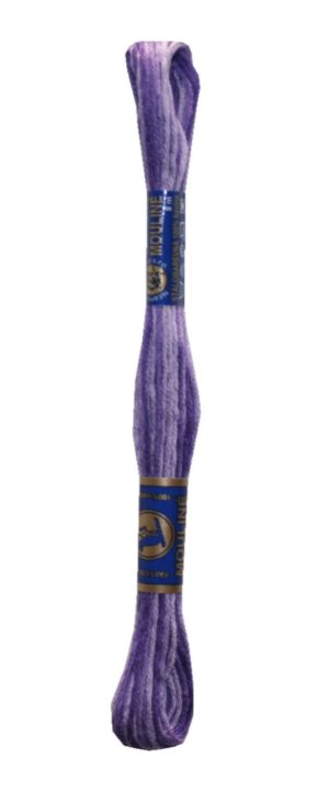 Stickgarn Stickfaden Mouline 100% Baumwolle 8 m lila ombre (4527)