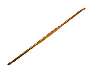 Häkelnadel Doppelhäkelnadel Aluminium ca. 13 cm Größe 2-3 gold (1015)